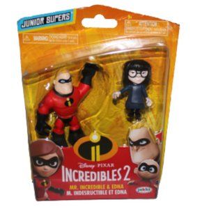 The Incredibles 2 Mr. Incredible & Jack Junior Supers 2 Action Figures NEW